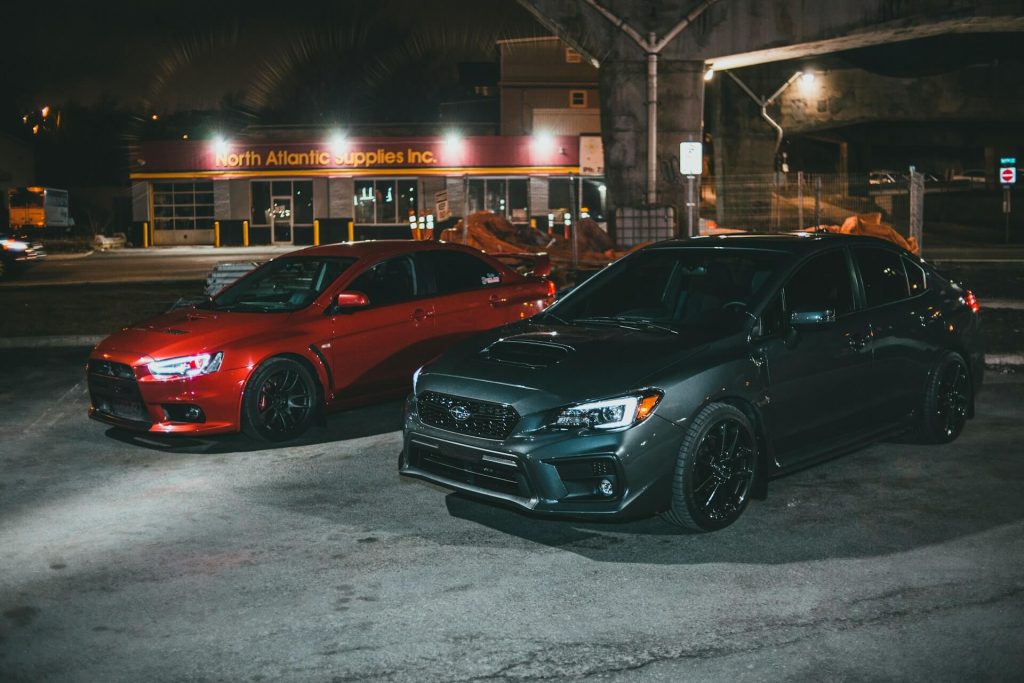 remap fife 4 grey subaru and red mitsubishi